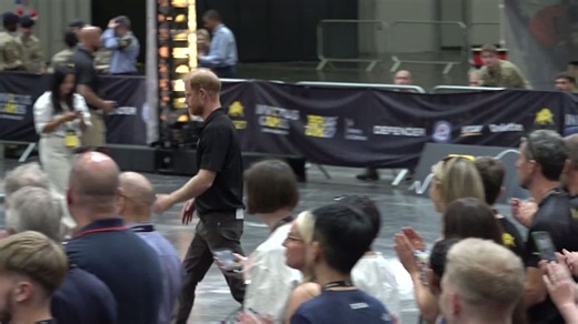 Prince Harry delivers speech at Invictus Games event