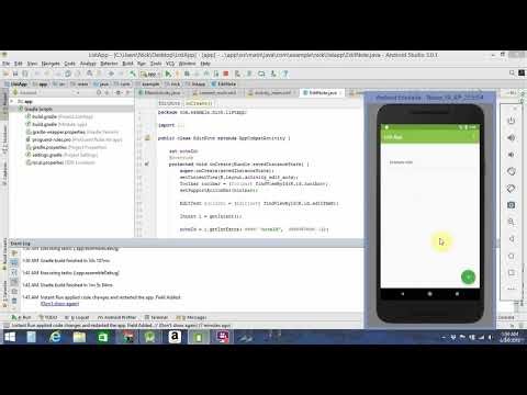 Android App Development | Android Studio | App Walkthrough