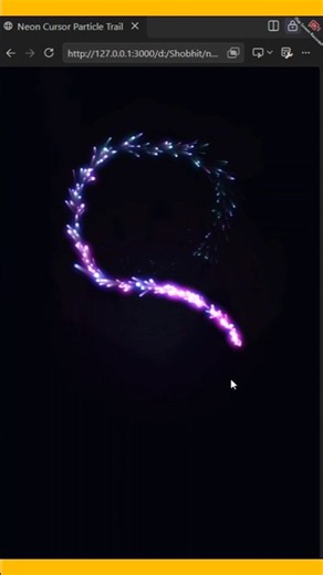 I Built a Neon Cursor Trail From Scratch 🛠️✨ #programming #shorts