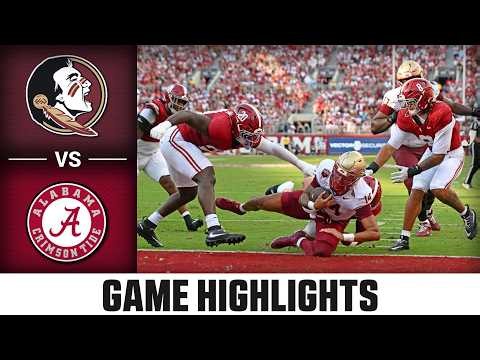 Florida State vs. Alabama Game Highlights | 2026 ACC Football