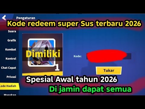KODE REDEEM SUPER SUS TERBARU HARI INI - KODE HADIAH SUPER SUS JANUARI | kode redeem super sus 2026