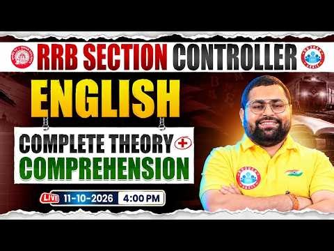 RRB Section Controller English Classes | Section Controller Reading Comprehensionn | By Vineet Sir