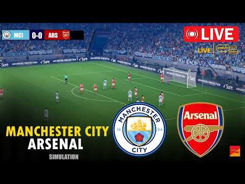 🔴LIVE : Manchester City vs Arsenal | eFootball PES 21 Simulation Gameplay in PC