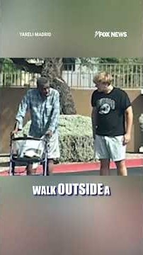 SEE IT: Teen gives struggling stranger the shoes off his feet