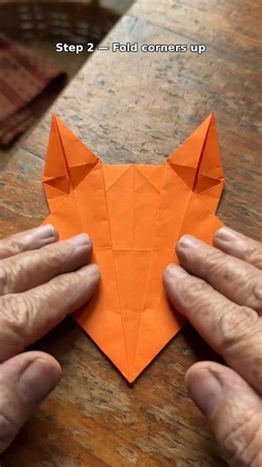 Easy Origami Paper Fox in 4 Steps! 🦊