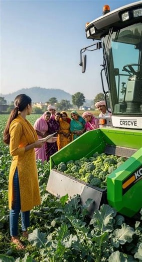 Women Farmers Using Modern Harvesting Machine Boost Crop Yields Fast