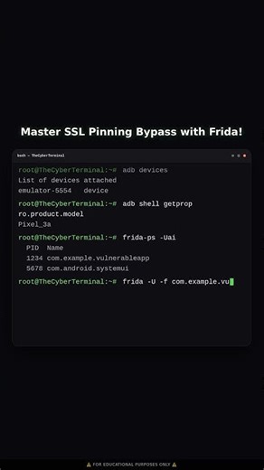 Detecting and Bypassing SSL Pinning in Mobile Apps with Frida