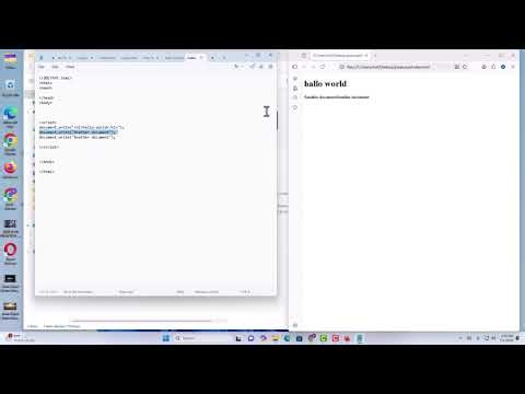 Basic JavaScript html tag | Write a html tag in javascript | Java Script html tag