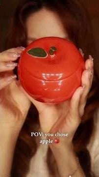 pov: you chose an apple pamper #asmr #asmrskincare #apple
