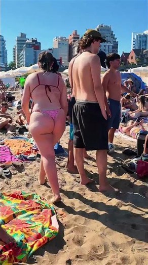 🇦🇷 Mar del Plata Beach a Summer Day in Argentina