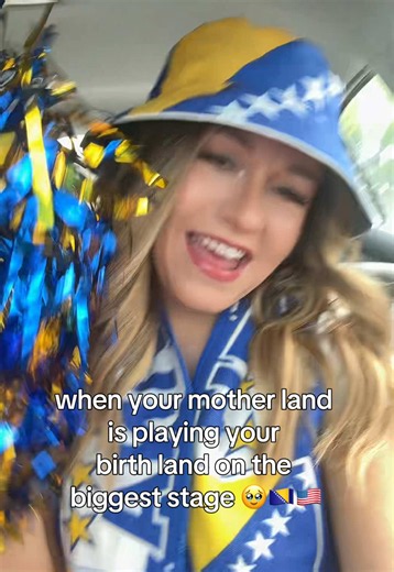 no matter what, i’m one proud bosnian american but HAJMO BOSNO!!! 🇧🇦💛💙 #bosnia #worldcup #bosniantiktok