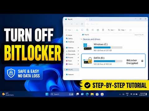 How to Turn Off BitLocker Safely in Windows 11 (Without Losing Data) | Easy Guide!