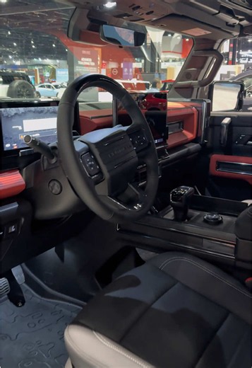 Inside the new GMC Hummer EV. ⚡🔥 Massive screens, futuristic design, and a completely different feel from a traditional Hummer. Would you take this interior over a traditional truck? #hummerev #gmchummer #electrictruck #truckinterior #hummer
