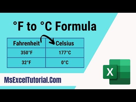 Formula to Convert Fahrenheit to Celsius