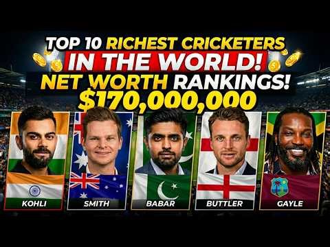 Top 10 Richest Cricketers in the World 2025 | Net Worth Will SHOCK You!