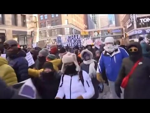 Thousands in Minneapolis strike, rally, march to protest ICE tactics