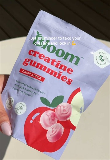 an essential for your workout routine! 🍎💪 #creatinegummies #bloom #crispapple