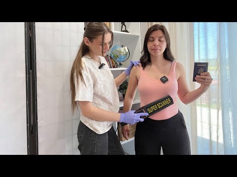ASMR TSA Pat Down Security Check | Real Person Full Body Search 👀 Satisfying Triggers
