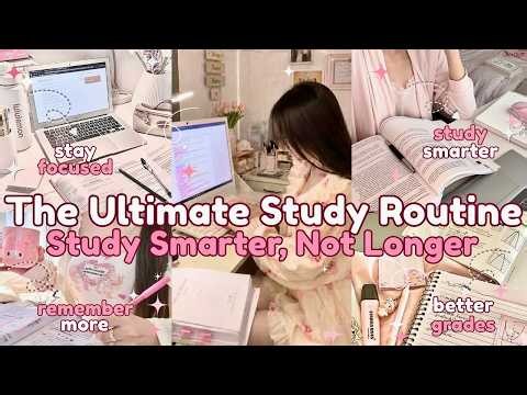 The Ultimate Study Routine to Get Better Grades (Study Smarter, Not Longer) 📚🎀