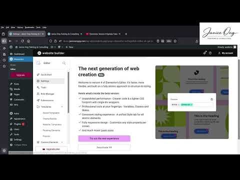 How To Install & Use Elementor For Beginners + Free Upgrade to Elementor v4 | Step-by-Step Tutorial
