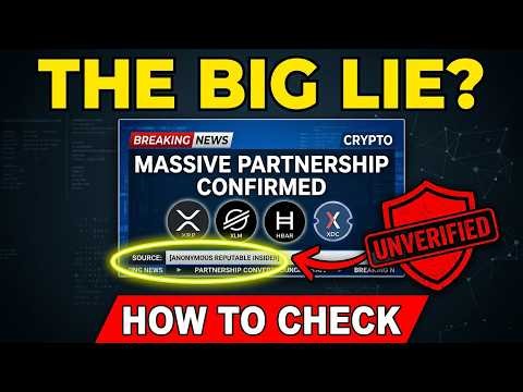 How I Research XRP, XLM, HBAR and XDC Before Trusting Any Headline