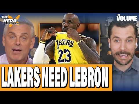 Colin Cowherd DEBATES how far LeBron James takes Lakers without Luka Doncic | THE HERD NBA Playoffs