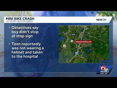 Slidell 13-year-old seriously hurt in mini-bike crash