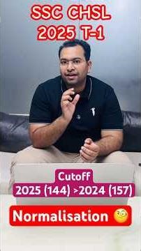 SSC CHSL 2025 Normalisation| इतने घट गए🧐| Low cutoff reality #ssc #shorts #sscchsl