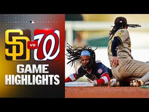 Padres vs. Nationals Game Highlights (5/29/26) | MLB Highlights