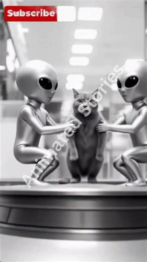 Alien Kidnap the cat | Animal kidnap | Animated Stories |
