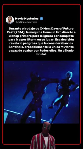 Durante el rodaje de X-Men: Days of Future Past (2014) el Sentinel eligió a Storm antes que a Bishop