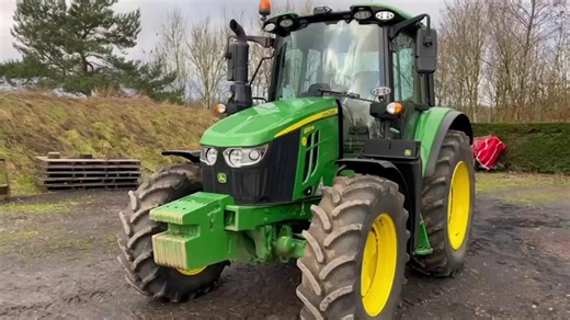 🚜💥FOR SALE💥 🟢🤩John Deere 6120M, 2024, 710 hours ✅ AutoPowr 40km/hr ✅ TLS & Cab Suspension ✅ AutoTrac Ready with corner post activation ✅ Premium Seat ✅ LED work lights ✅ 114 L/min hydraulic pump ✅ 3 x electric SCV ✅ 460/85 R38 & 420/70 R28 Vredestein tyres ✅ Panoramic Roof ✅ Additional hydraulic oil reservoir ✅ Higher lift capacity ✅ Powerful brakes ✅ Electric joystick ✅ Electric mid mount control ✅ Pick up hitch with dedicated valve 💥£87,500 VAT💥 Call your local TAG depot: 📲0345 222 045