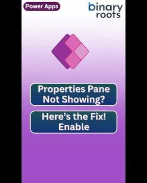 How to Open Properties Pane in Power Apps | Right Side Panel Not Showing? #powerapps
