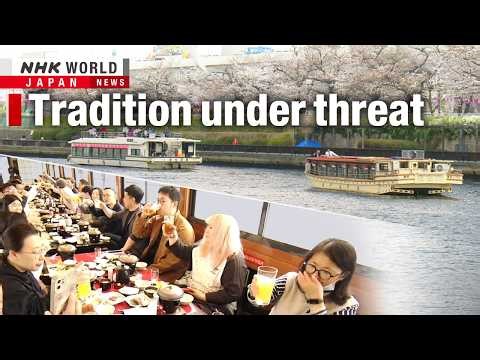 As oil prices soar, cherry blossom boat tours face uncertain seasonーNHK WORLD-JAPAN NEWS