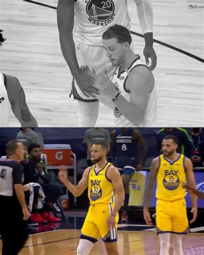 WHO DID IT BETTER? Podziemski COPIES Steph's 4-Point Play Celly! 🤩 #nba #basketball #basket #dunk