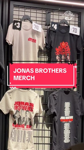 @Jonas Brothers ‘The Burnin' Up Tour All Over Again’ merch in Toronto🔥 #jonasbrothers #burninup #tour #merch
