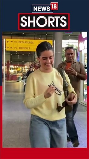 Sanya Malhotra Keeps It Chic as She Poses with Fans at Airport | Actress | Celebrity | N18S