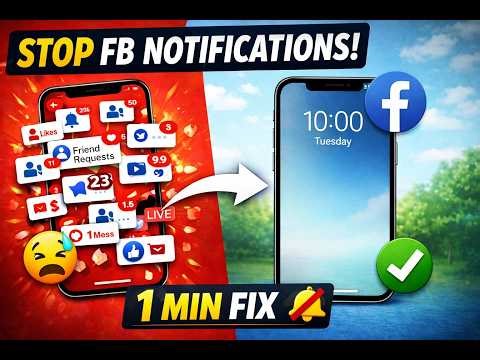 How to Stop Facebook Notifications (Android & iPhone) 🔕 2026 Guide