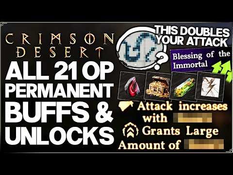 Crimson Desert - Only 1% of Players Found This - 21 POWERFUL Permanent Buffs & Best Unlocks Guide!