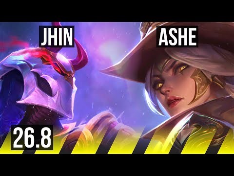 JHIN & Nautilus vs ASHE & Anivia (ADC) | 52K damage | KR Master | 26.8