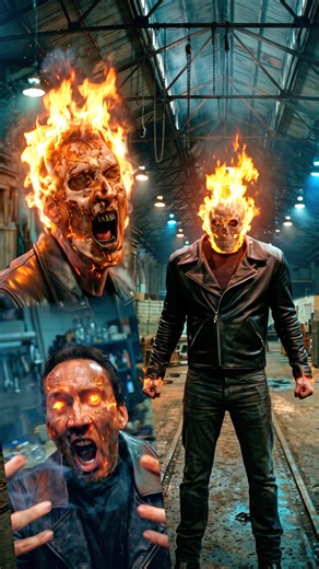 Johnny Blaze's Horrific 1st Ghost Rider Transformation #ghostrider #marvel #mcu #movie #shorts #yt