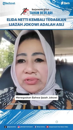 Elida Netti Kembali Tegaskan Ijazah Jokowi Adalah Asli: Ada Emboss dan Watermark!