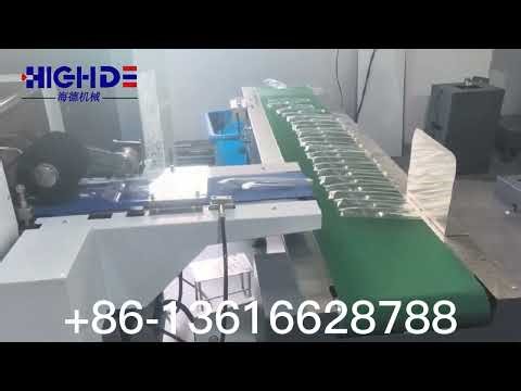 high speed packing machine single spoon fork automatic packing machine 200pcs per min