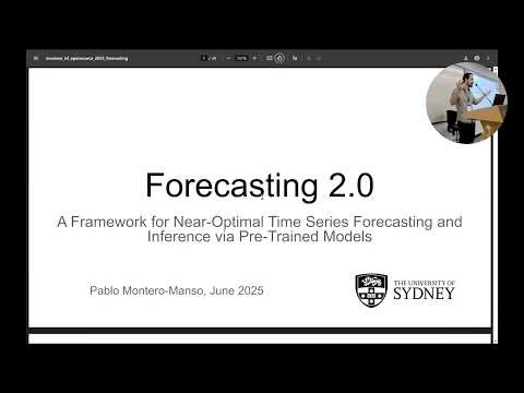 Forecasting 2.0: A Framework Forecasting and Inference via Pre-Trained Models - Pablo Montero-Manso