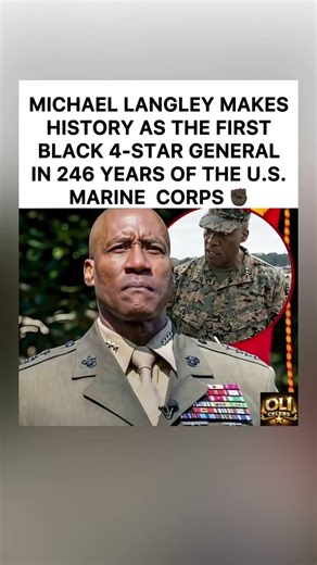 Marine Corps Makes History✊🏿✨#MichaelLangley #FirstBlack4Star #USMC #viral #trending #shorts