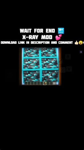 Minecraft New X-ray+night vision combo mod download link in description and comment💕#minecraft