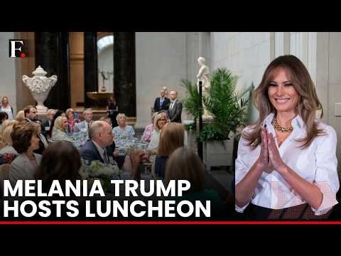 Melania LIVE: US First Lady Melania Trump Hosts Congressional Spouses for Luncheon | Donald Trump
