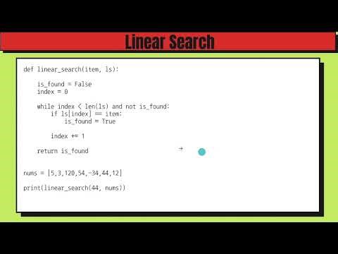 Linear Search Explained | Python Tutorial for Beginners & GCSE Computer Science