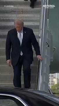WATCH: Trump arrives in Florida before heading to Mar-a-Lago for the weekend