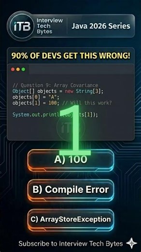 #64 Integers in String Arrays?! 🤯 Java Interview Ep. 9 #java #shorts #coding